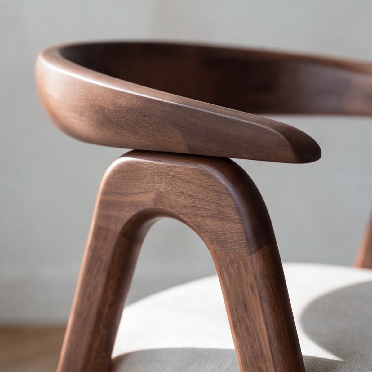 Chaise en bois d'hévéa et tissu - HAWA marron, MAISON PAVANE