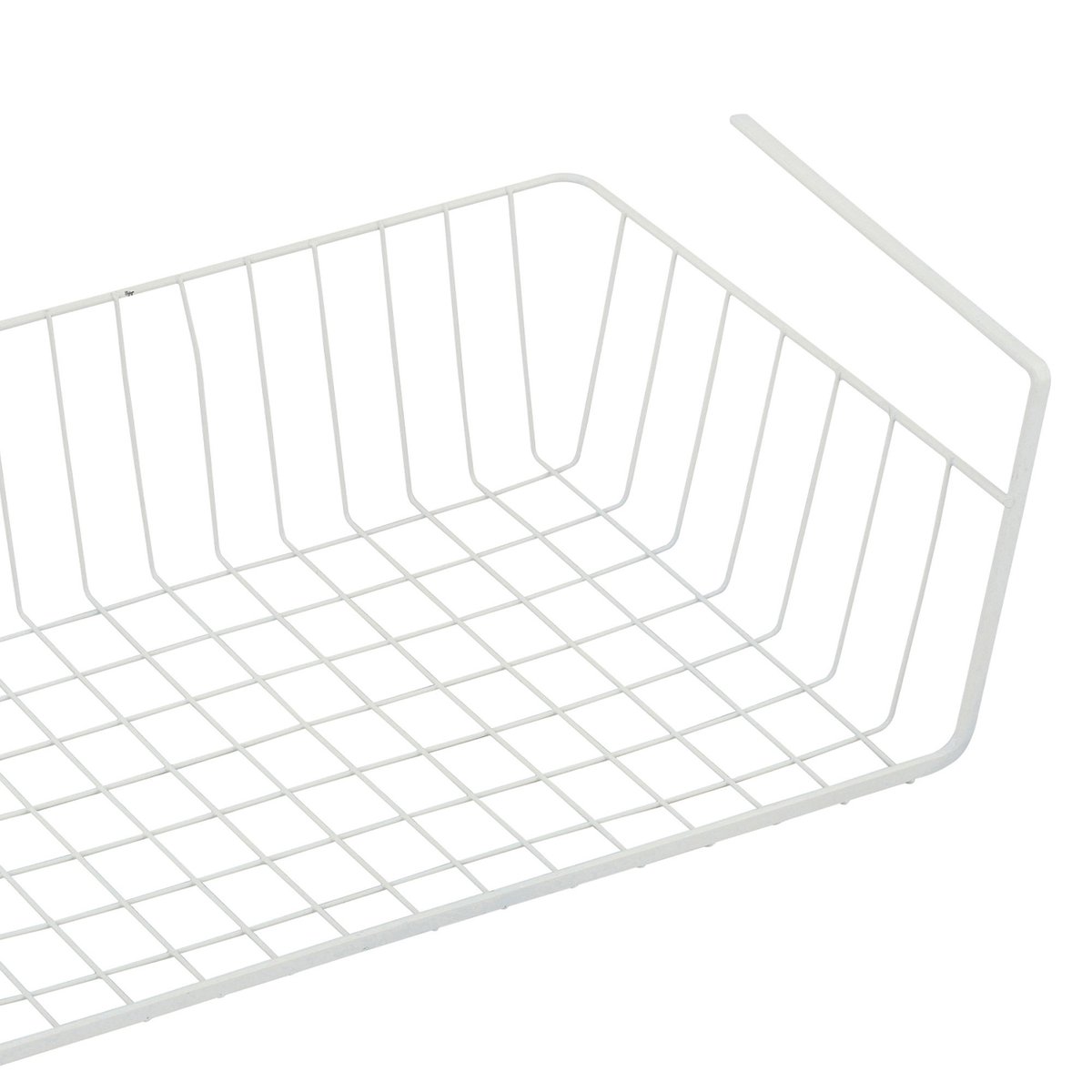 Panier de rangement à suspendre en métal blanc blanc, WADIGA