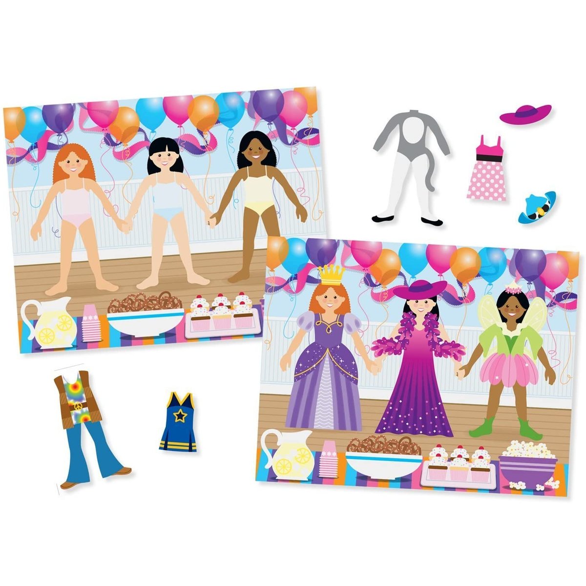 Autocollants réutilisable s'habiller rose, MELISSA & DOUG