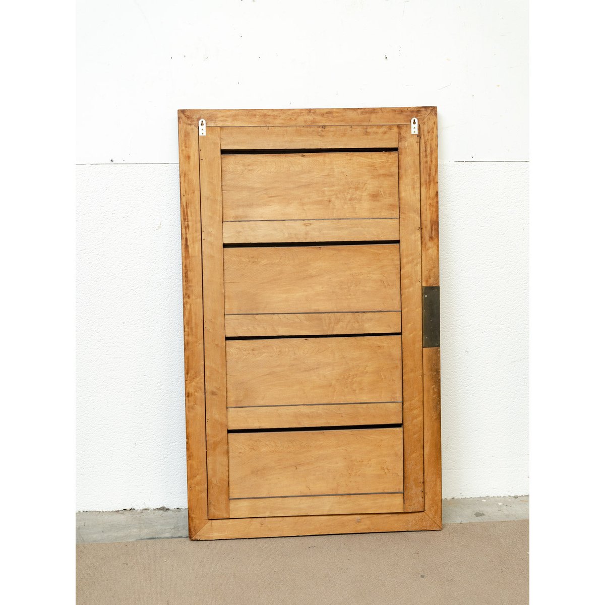 Grand miroir en bois ancien au fronton sculpté Georges N°1318 - Bon état noir, DEBONGOUT