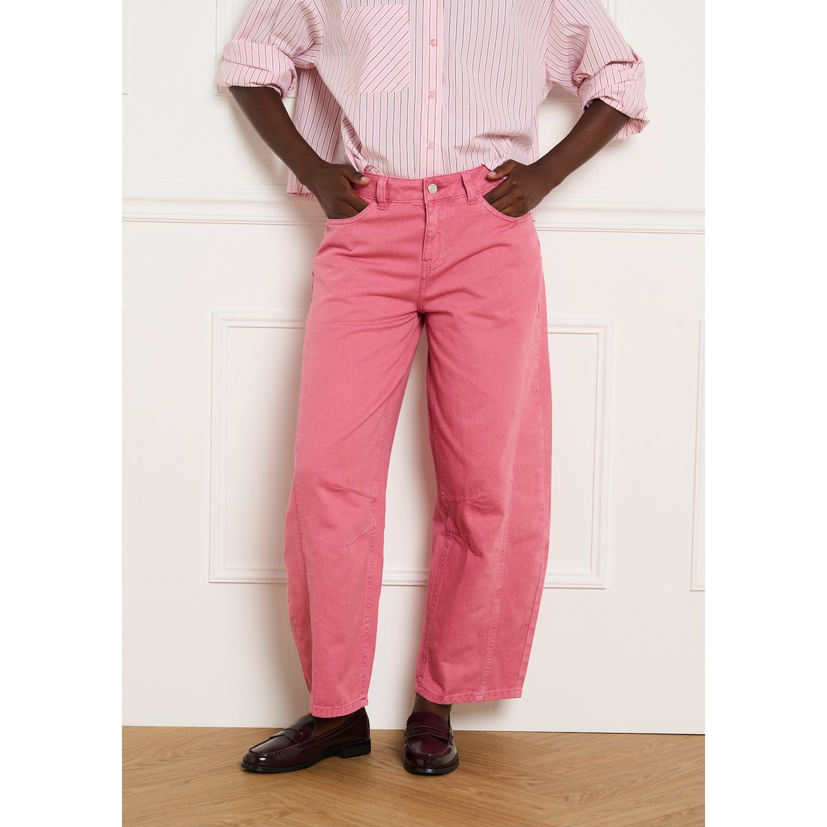 Pantalon barrel rose, LOLALIZA