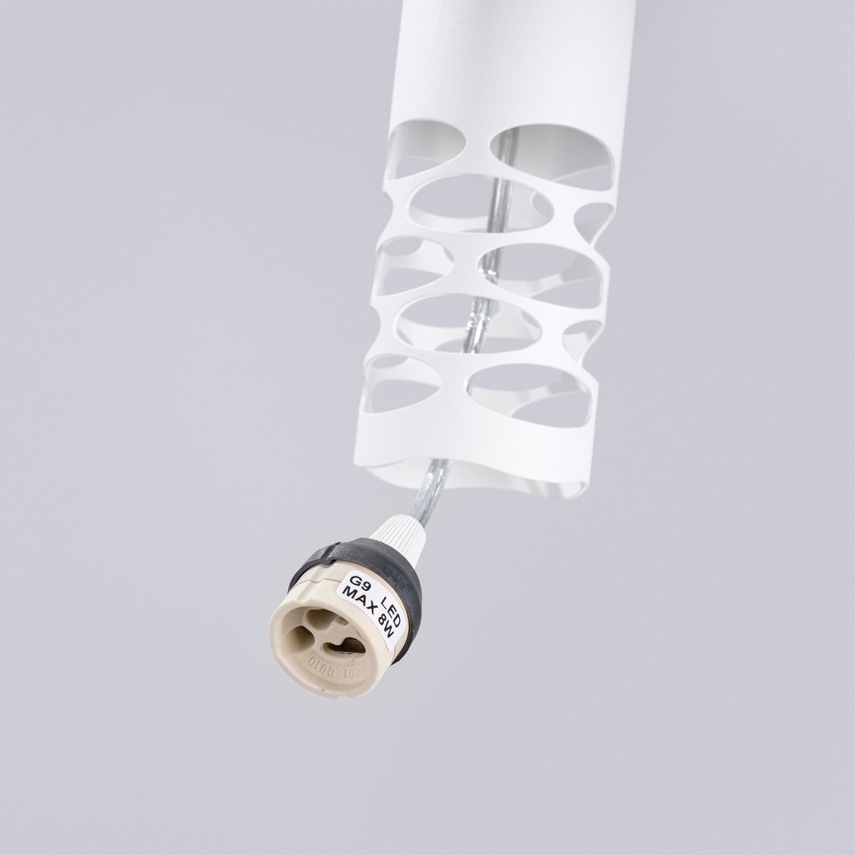 Suspension Acier Blanc GU10 3 Liro blanc, EDEN
