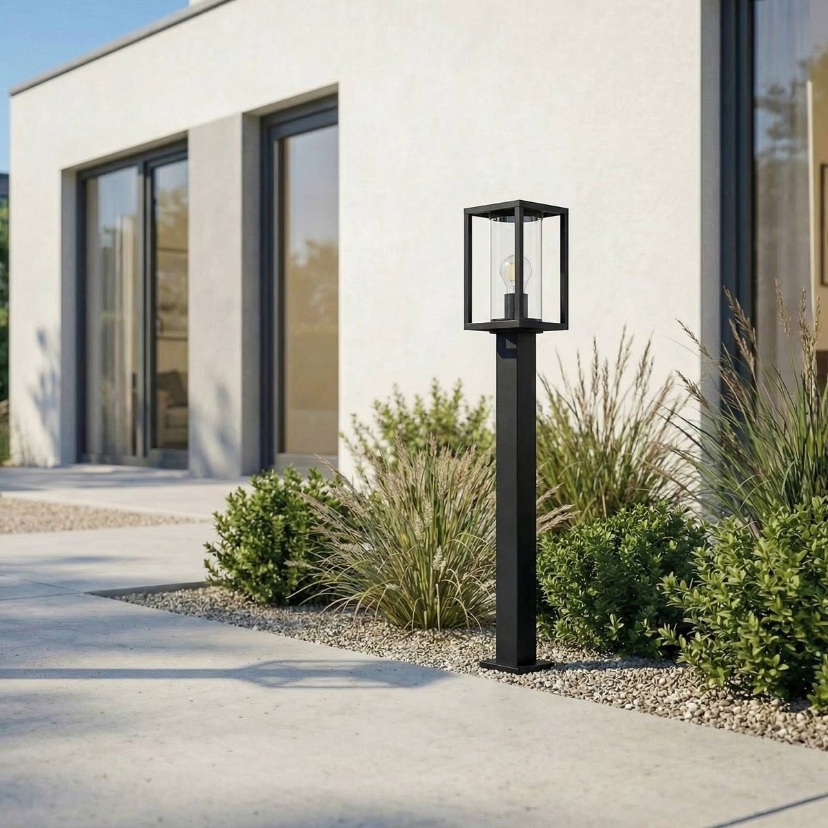 Luminaire extérieur en aluminium moderne anthracite, LUCANDE