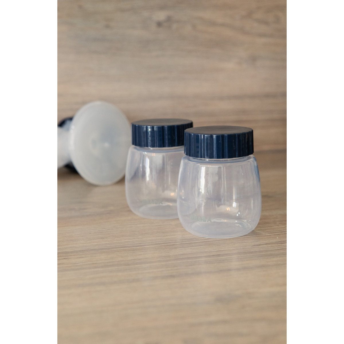 Bouteilles de recueil et conservation pour lait maternel bleu nuit, BEABA