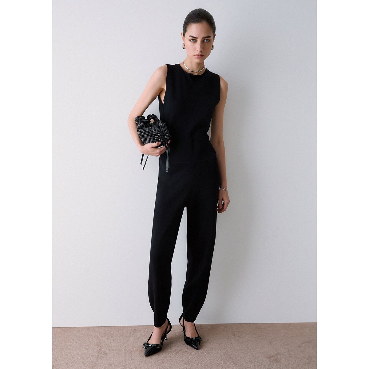 Combinaison longue en maille noir, LIU JO