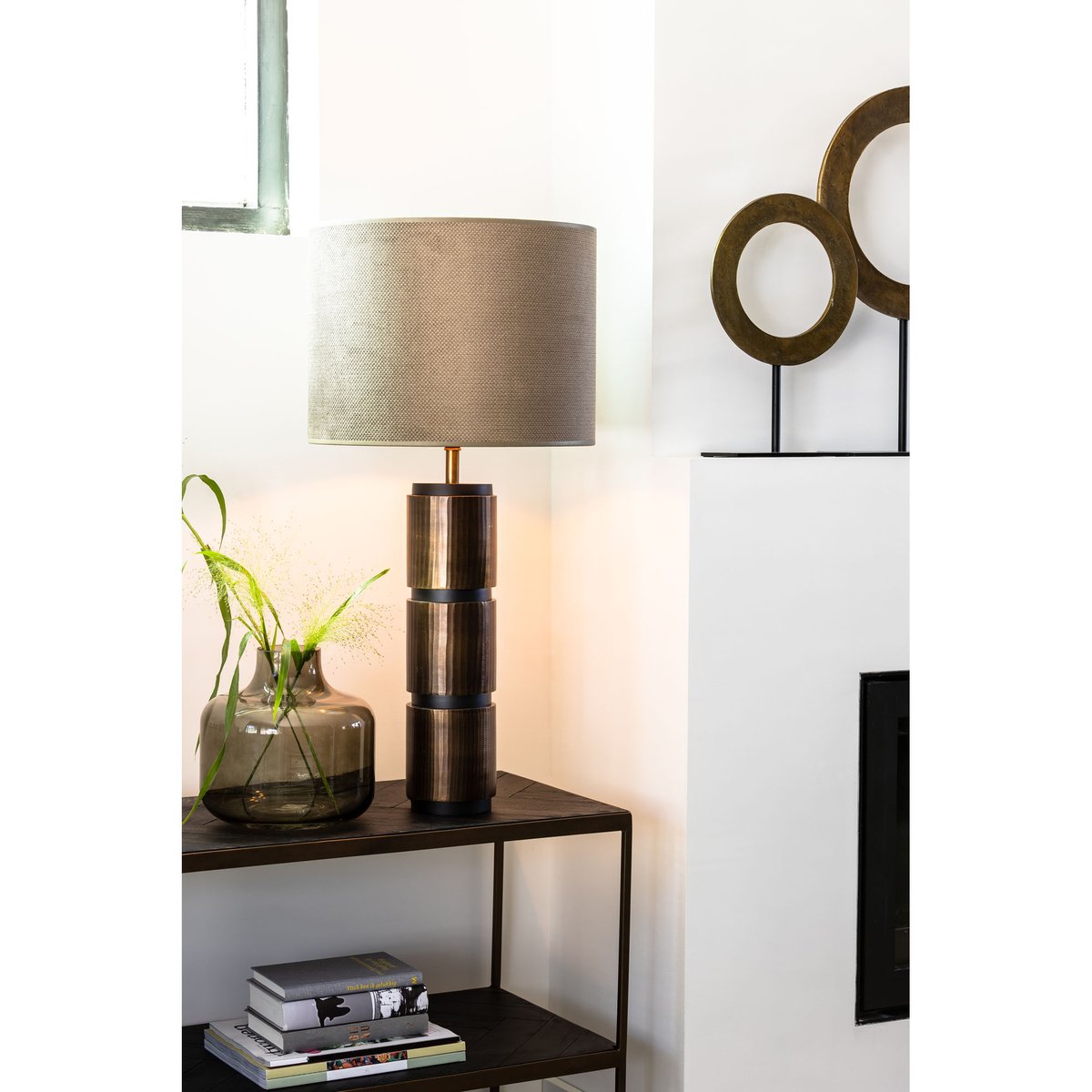 Abat-Jour Textiles GEMSTONE bronze, LIGHT & LIVING 