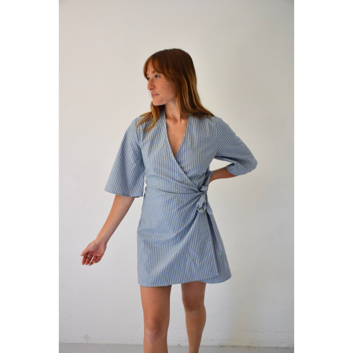 Combishort portefeuille rayée ALBA bleu / vert, MINDTRAVELER