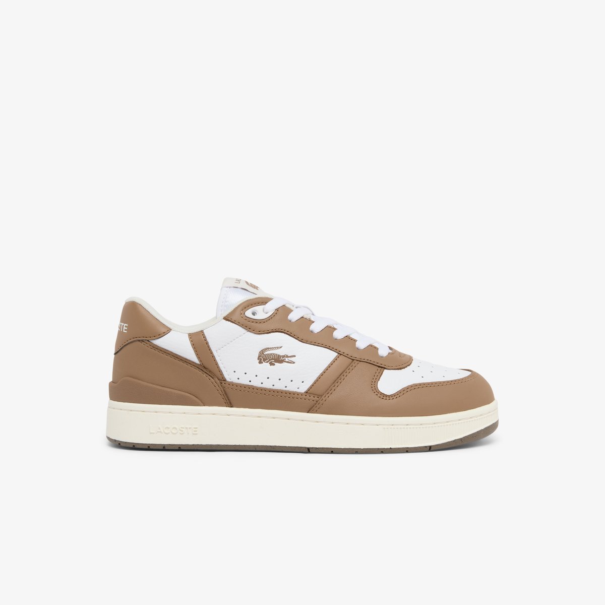 Sneakers T-Clip Set homme en cuir blanc-385, LACOSTE