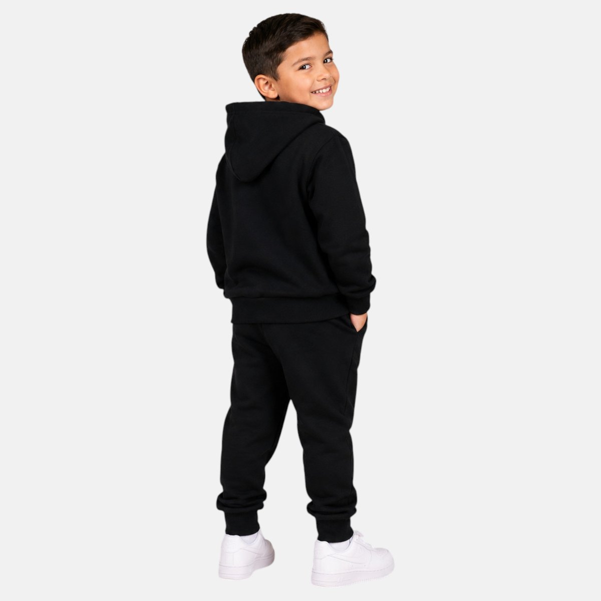Ensemble sweat à capuche et pantalon de jogging cargo, poche kangourou CREW noir, LEE COOPER