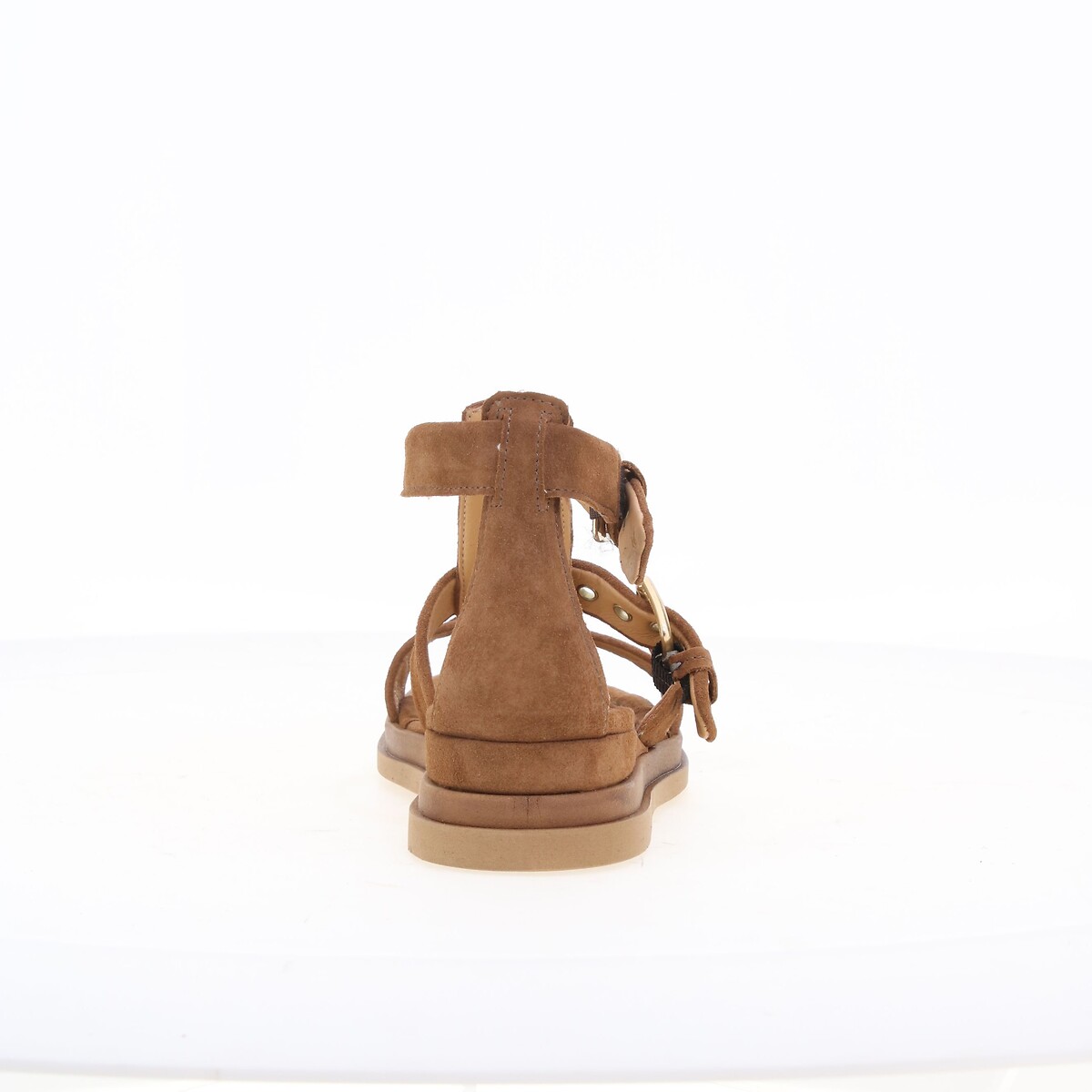 Suede Wedge Sandals cognac, MJUS