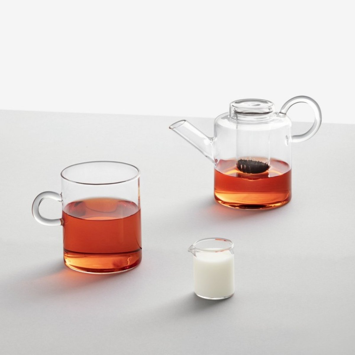 Petite théière individuelle verre PIUMA transparent, ICHENDORF