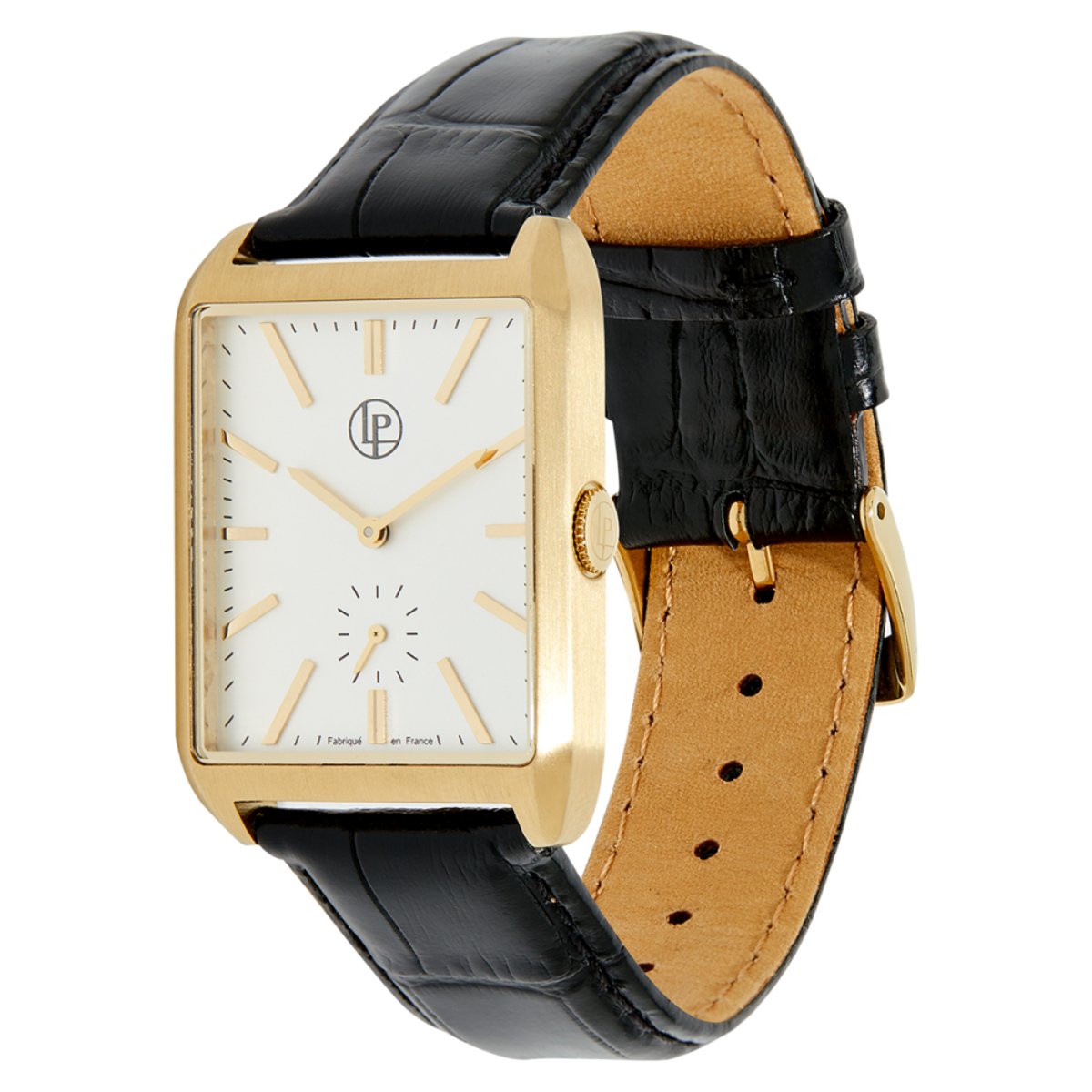 Montre Analogique  LEO doré blanc noir, LOUIS PION