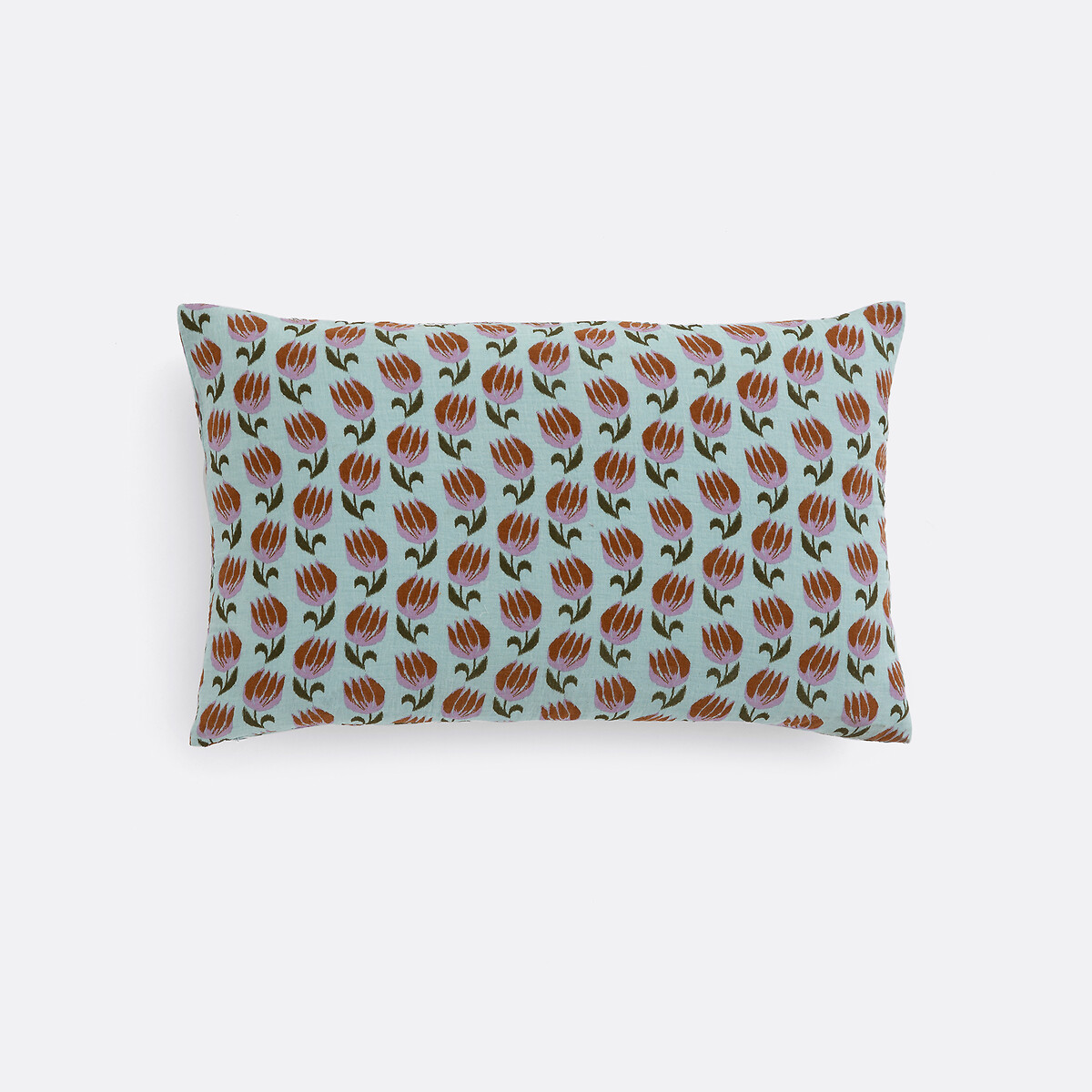 Housse de coussin rectangulaire, en gaze de coton, imprimé Ikat, ASTI multicolore, LA REDOUTE INTERIEURS