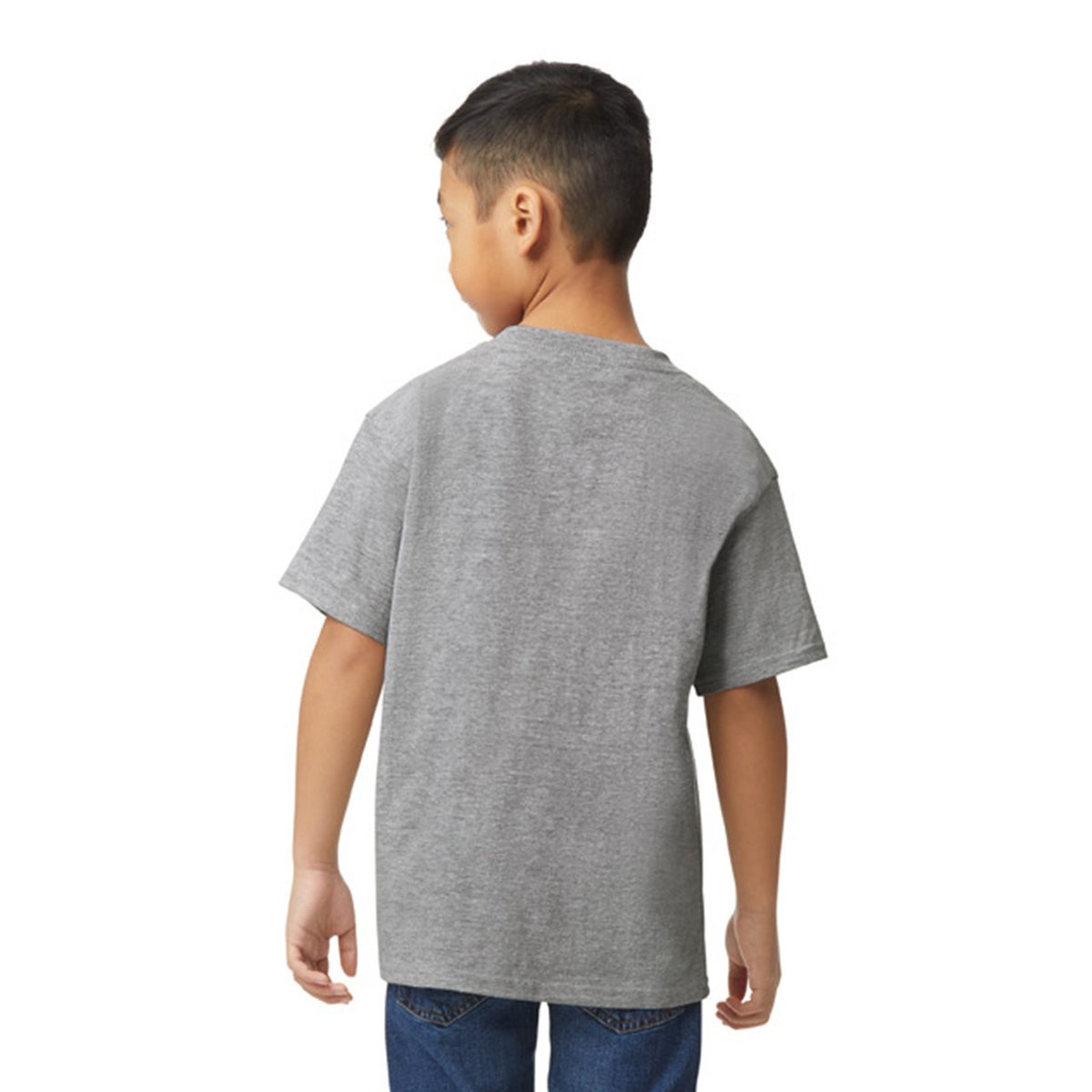 T-shirt SOFTSTYLE gris chiné, GILDAN