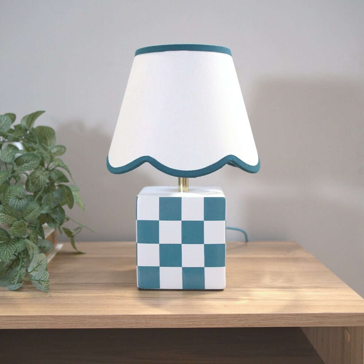 Evelynne Ceramic Table Lamp in Sage Green green, SO'HOME