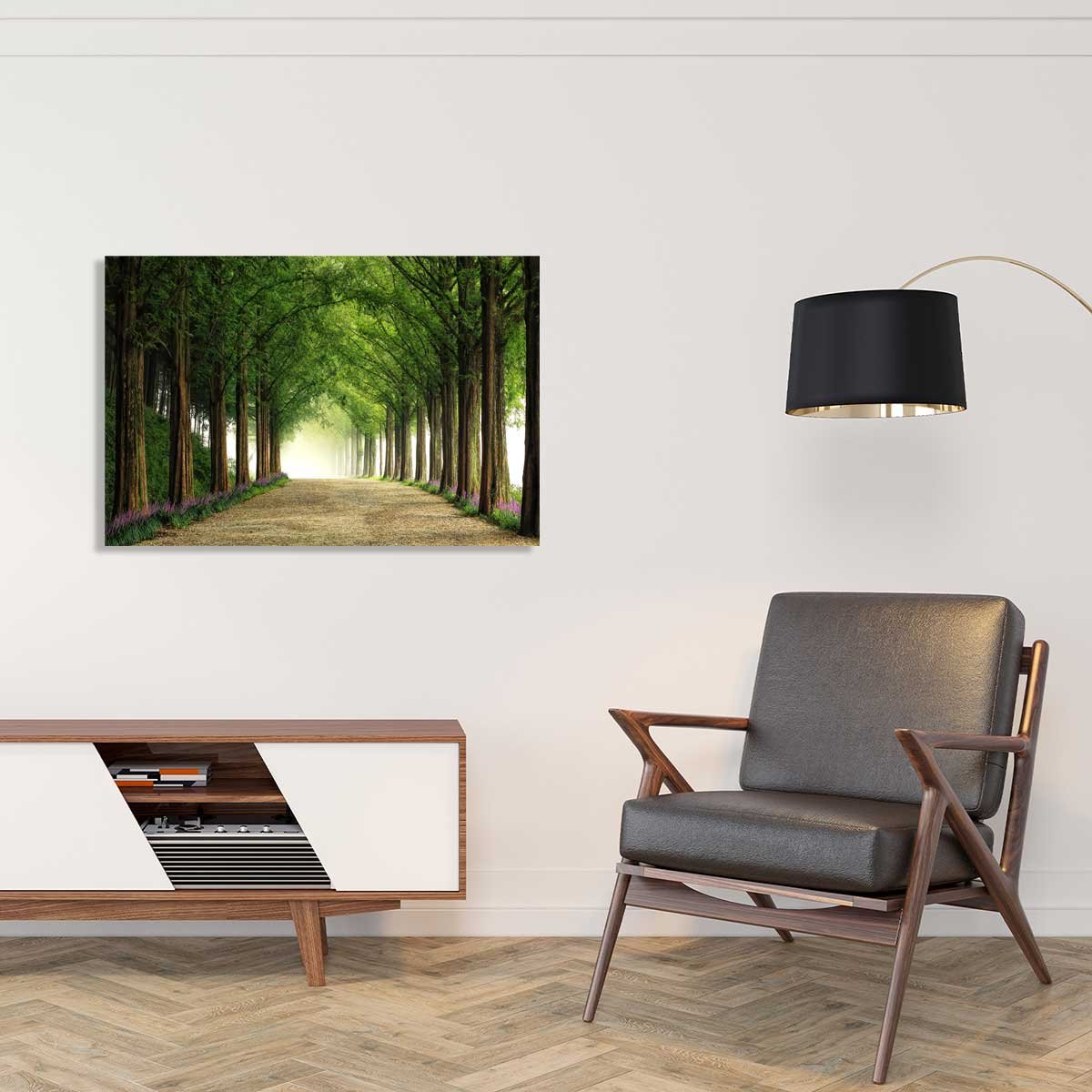 Tableau paysage Metasequoia tableau alu dibond, HEXOA