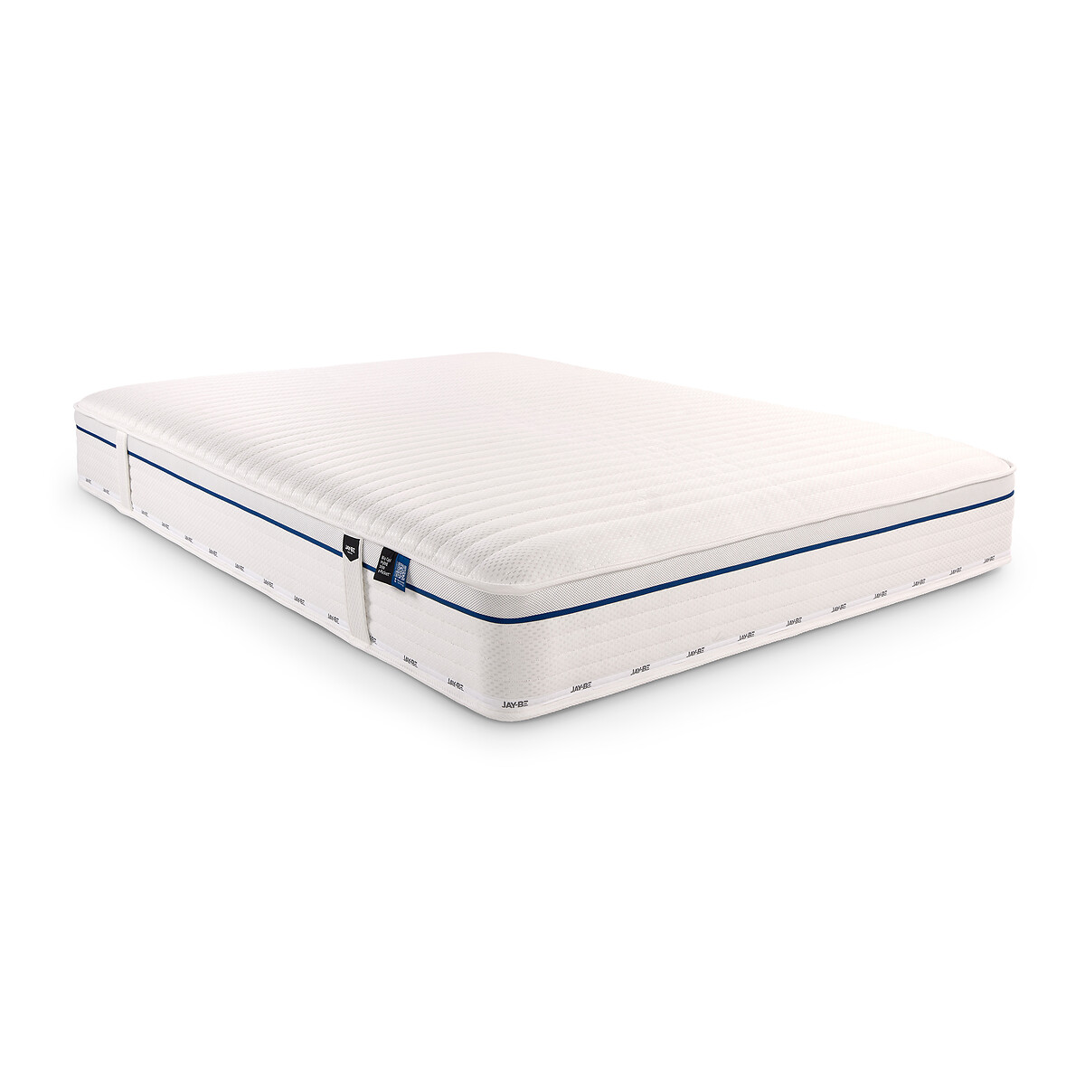 Jay-Be® Bio Cool Hybrid 2000 e-Pocket Eco-Friendly Mattress white/blue, JAY-BE