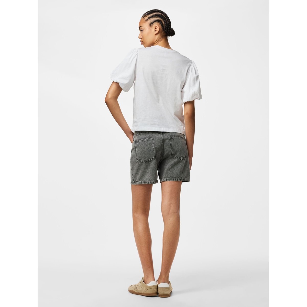 T-Shirt bright white, PIECES
