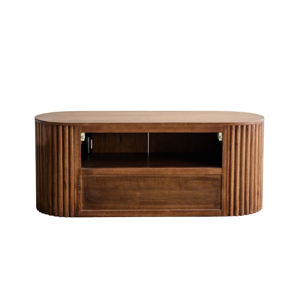 Meuble de salle de bain en mindi massif 140 cm TRINIDAD marron, BERAH GETAH