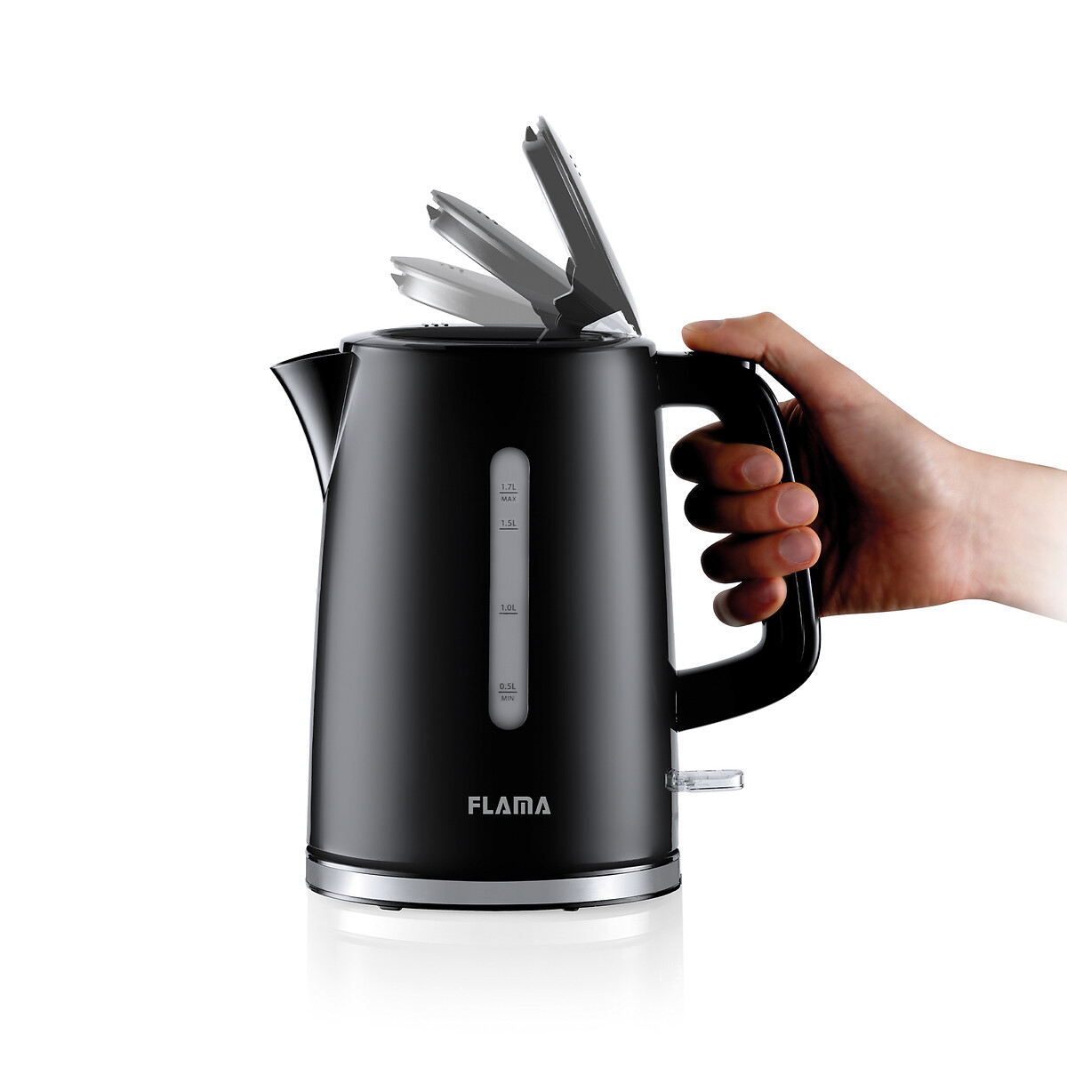 Jarro elétrico preto 1,7L, 727FL, da Flama preto , FLAMA