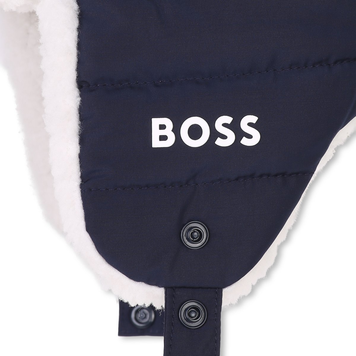 Chapka en polaire bleu cargo, BOSS KIDSWEAR