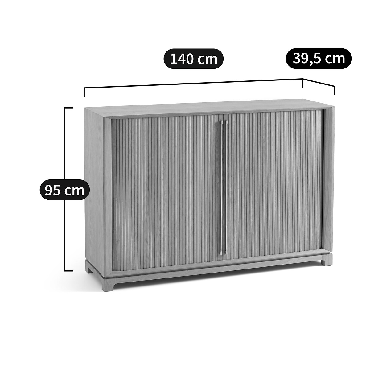 Credenza in rovere e impiallacciatura rovere, Liamca quercia naturale, AM.PM