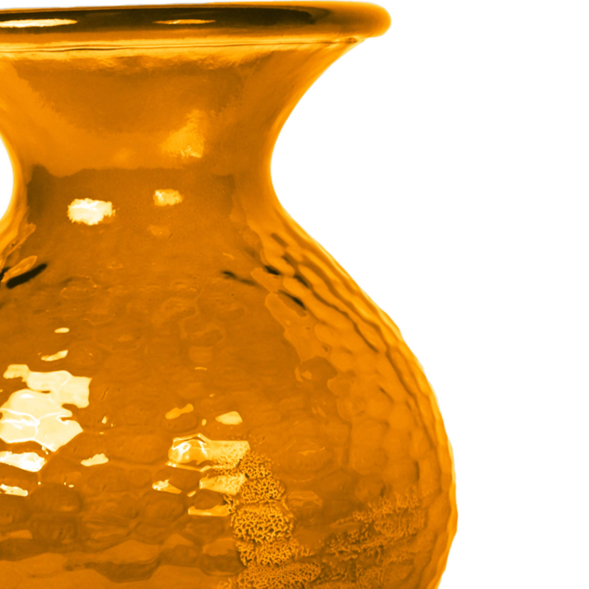Vase en verre recyclé h 25 cm GYPSO corail, SENSEI MAISON