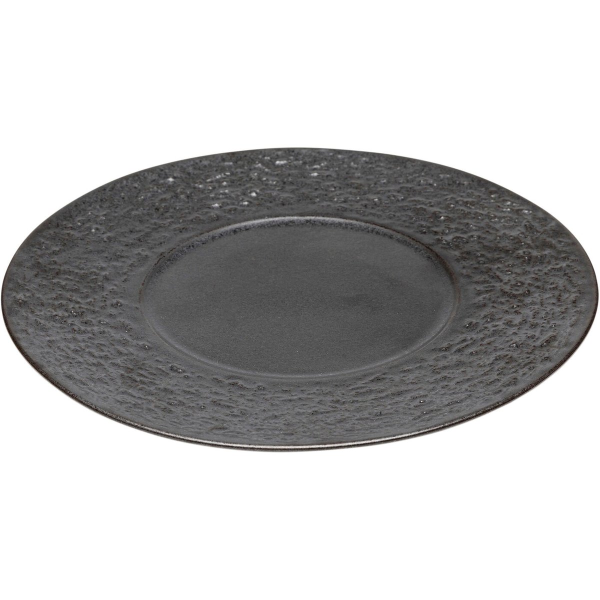 Lot de 4 assiettes à dessert, COSMOS noir, KARE DESIGN