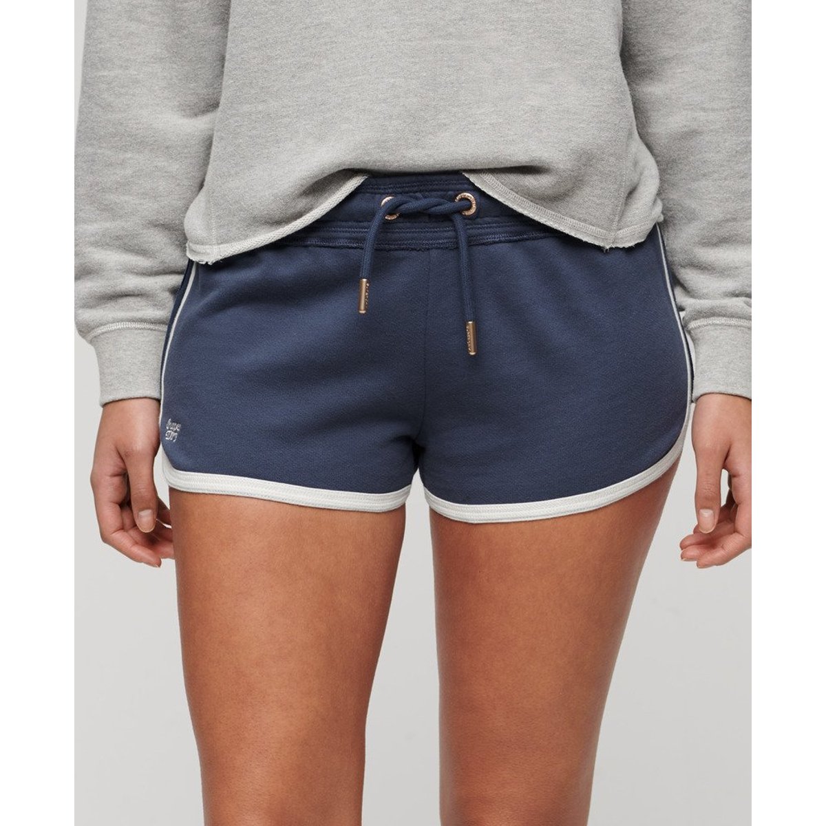 Athletic Essentials Logo Racer Shorts bleu marine matelot, SUPERDRY