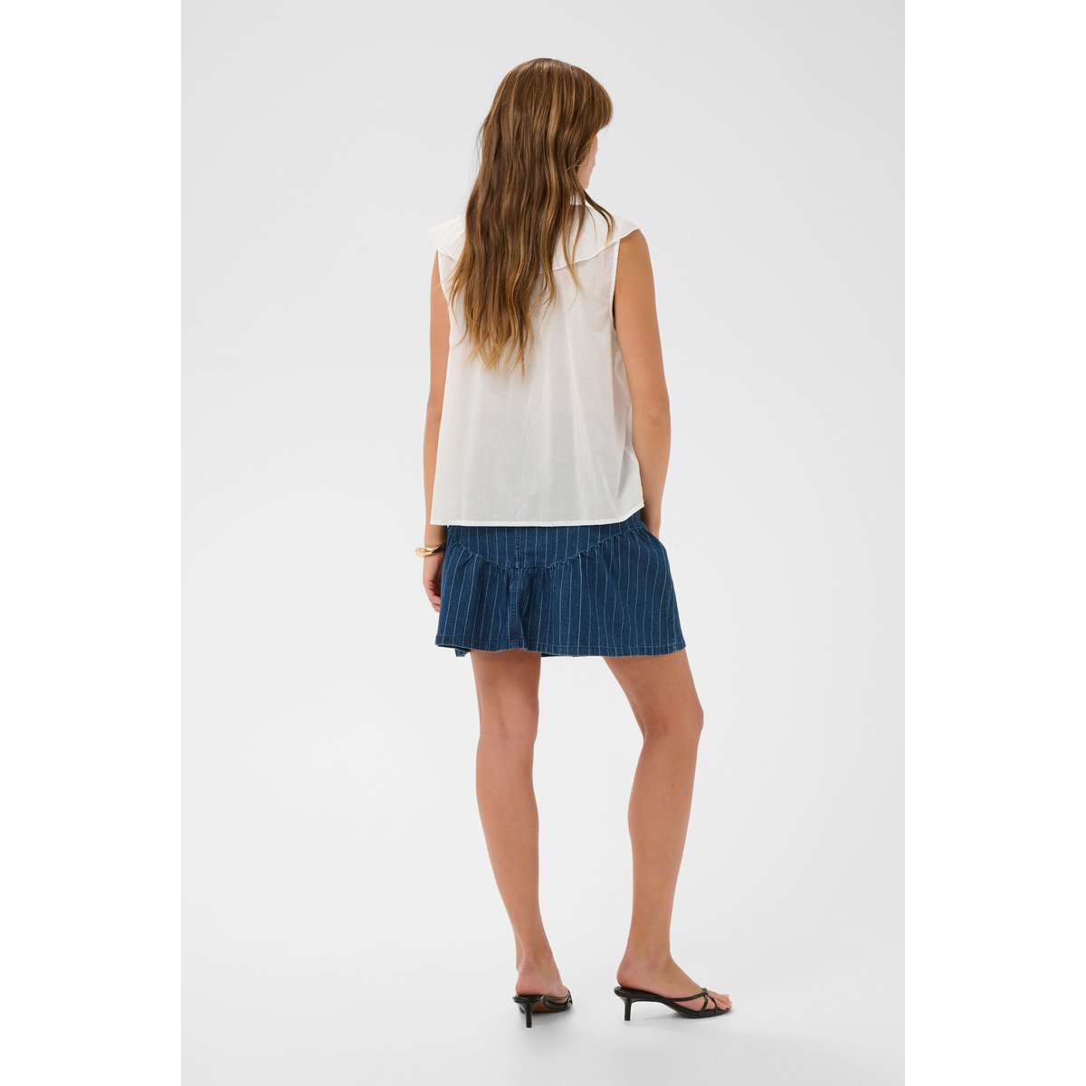 Blouse sans manches blanc spring gardenia, CULTURE