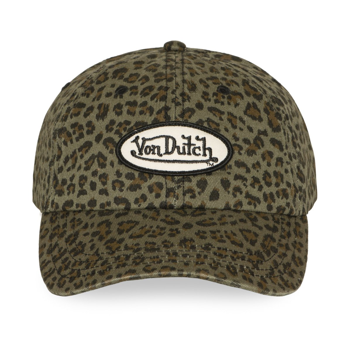 Casquette dad cap LEOPARD kaki/marron/noir/blanc, VON DUTCH