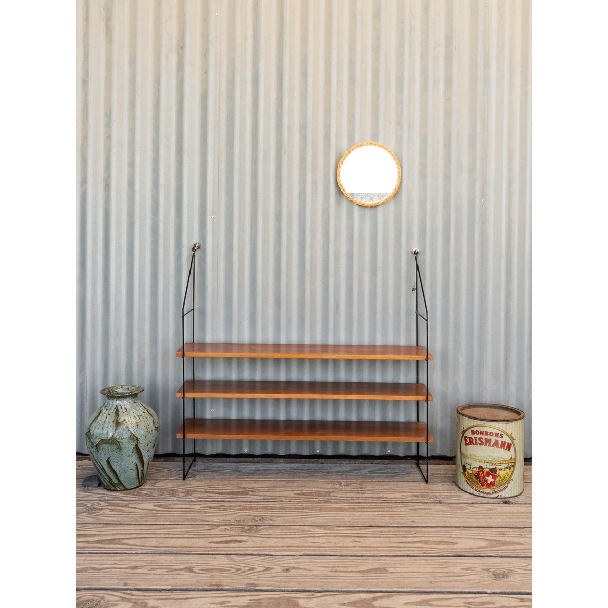 Étagère en bois et métal noir Gaëlle N°1469 - Bon état noir, DEBONGOUT