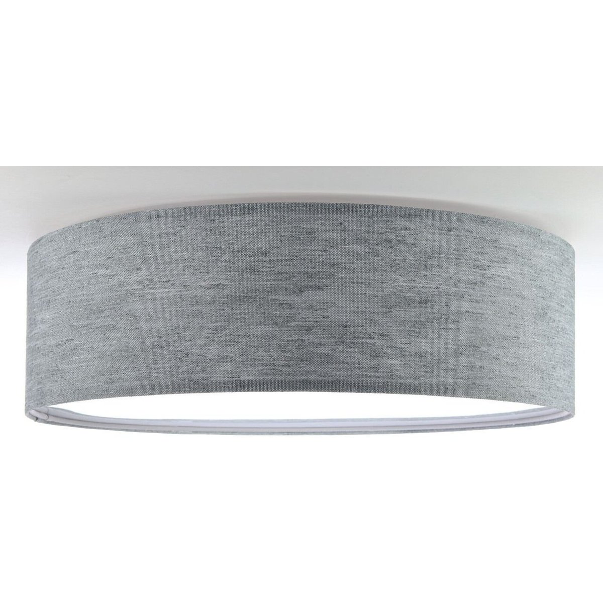 Plafonnier collection NATURAL mesh gris foncé intérieur blanc, BPS KONCEPT