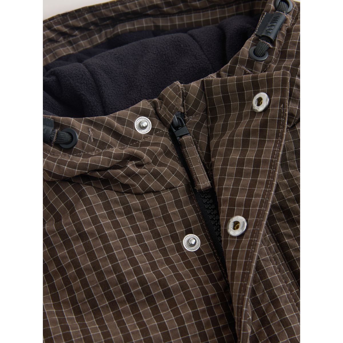Anorak style militaire marron à carreaux, NEXT