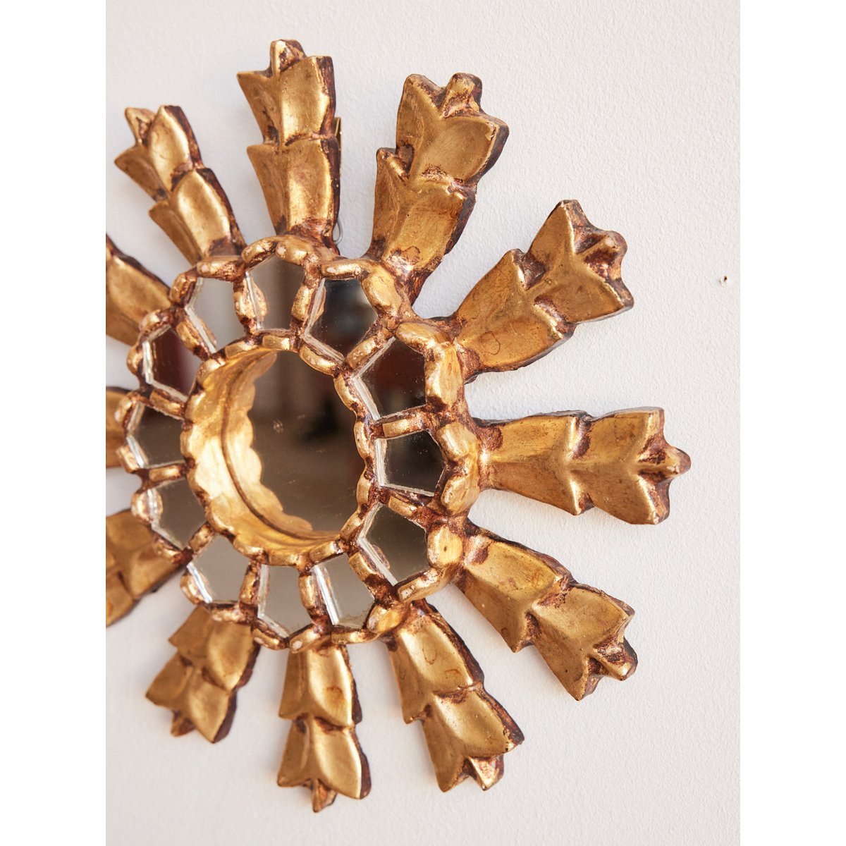 Paire de miroirs en bois patiné Igor N°1086 - Bon état miroir, DEBONGOUT