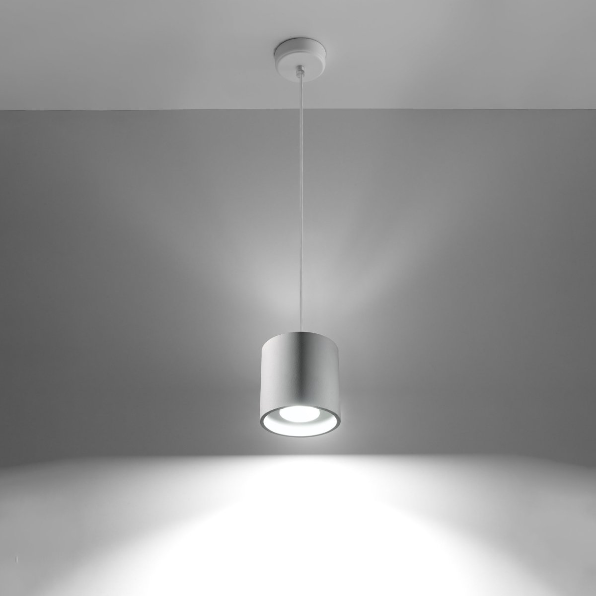 Suspension Aluminium Blanc GU10 1 Orbis blanc, EDEN
