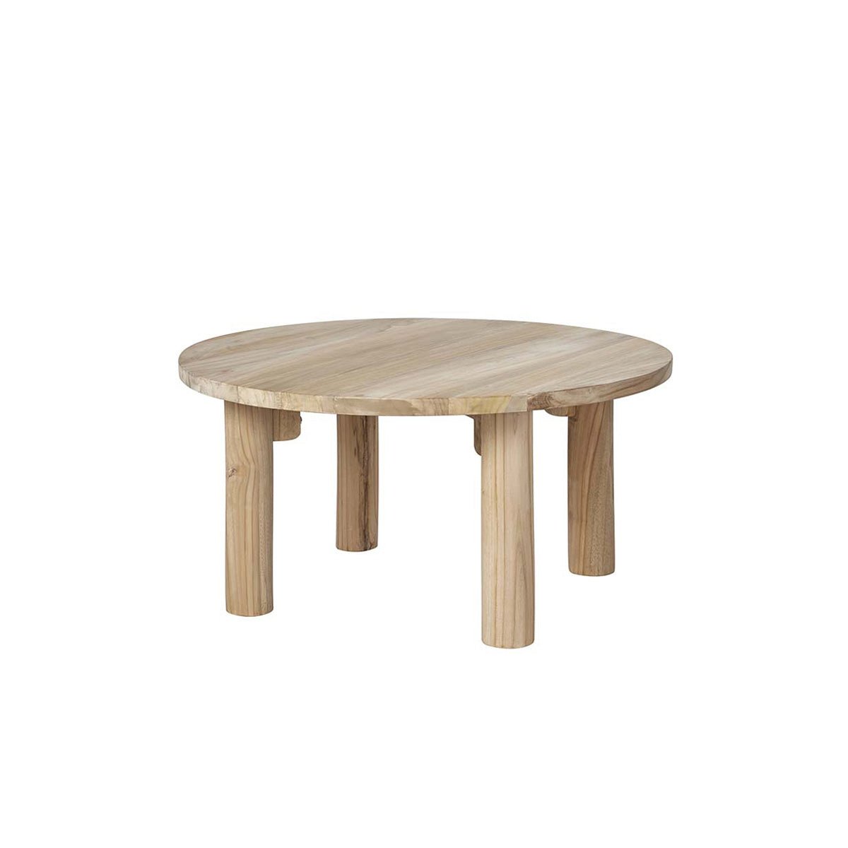 Table basse en teck massif 80 cm ALDO naturel, BERAH GETAH