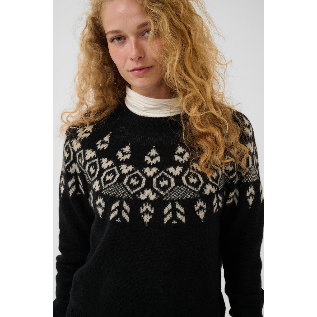 Pullover tricoté noir black, CULTURE