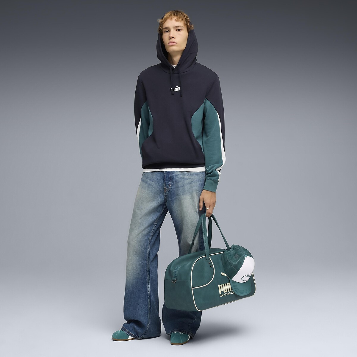 Essential Logo Hoodie navy, PUMA