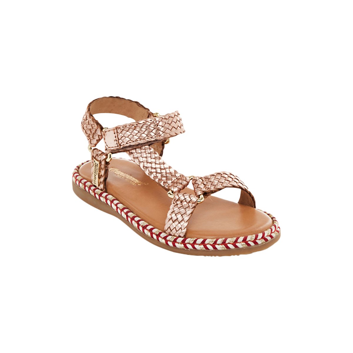 Sandales en cuir Blister or rose, LES TROPEZIENNES PAR M.BELARBI