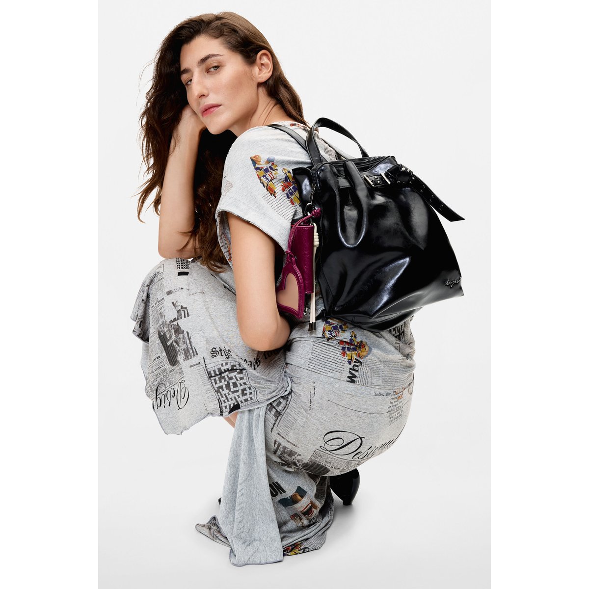 Mini sac à dos petit noir, DESIGUAL