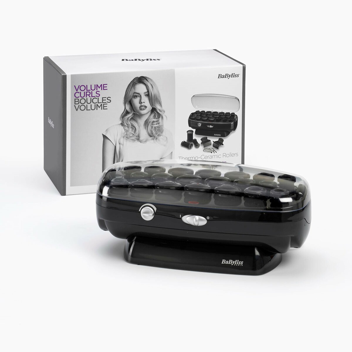 Bigoudis chauffants Thermo-Ceramic Rollers noir, BABYLISS