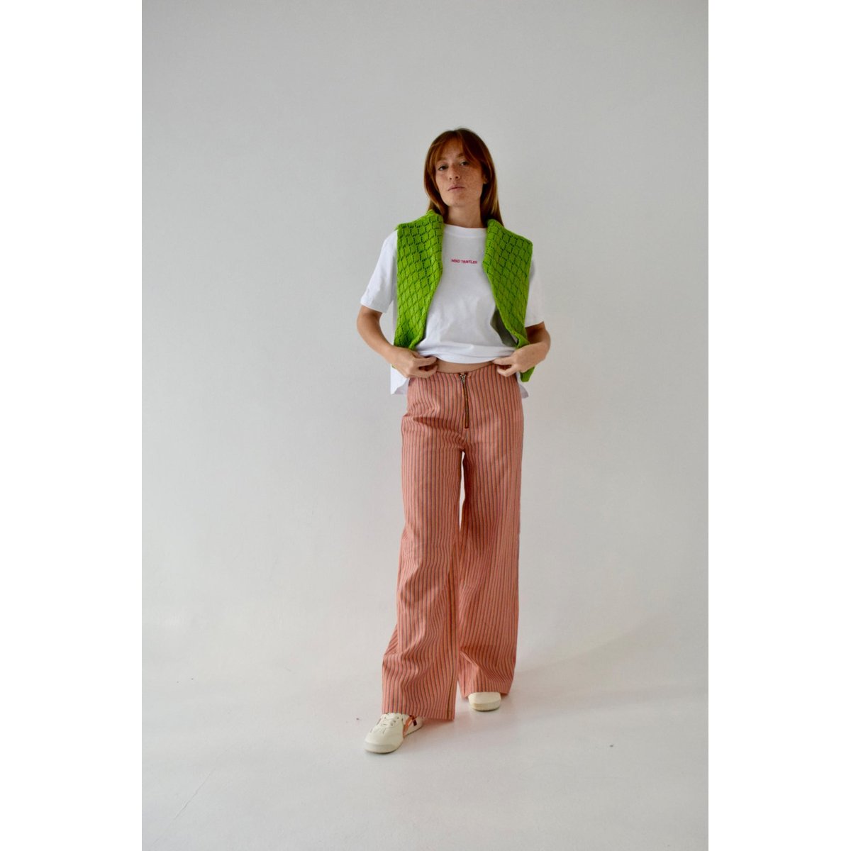 Pantalon large rayé lin SOLEA multicolore rayé, MINDTRAVELER