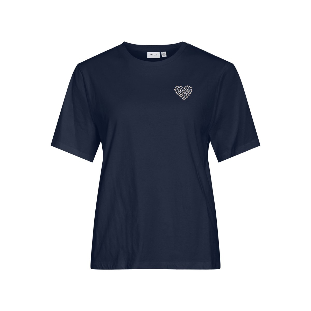 T-Shirt VISUNI - Coton navy blazer, VILA