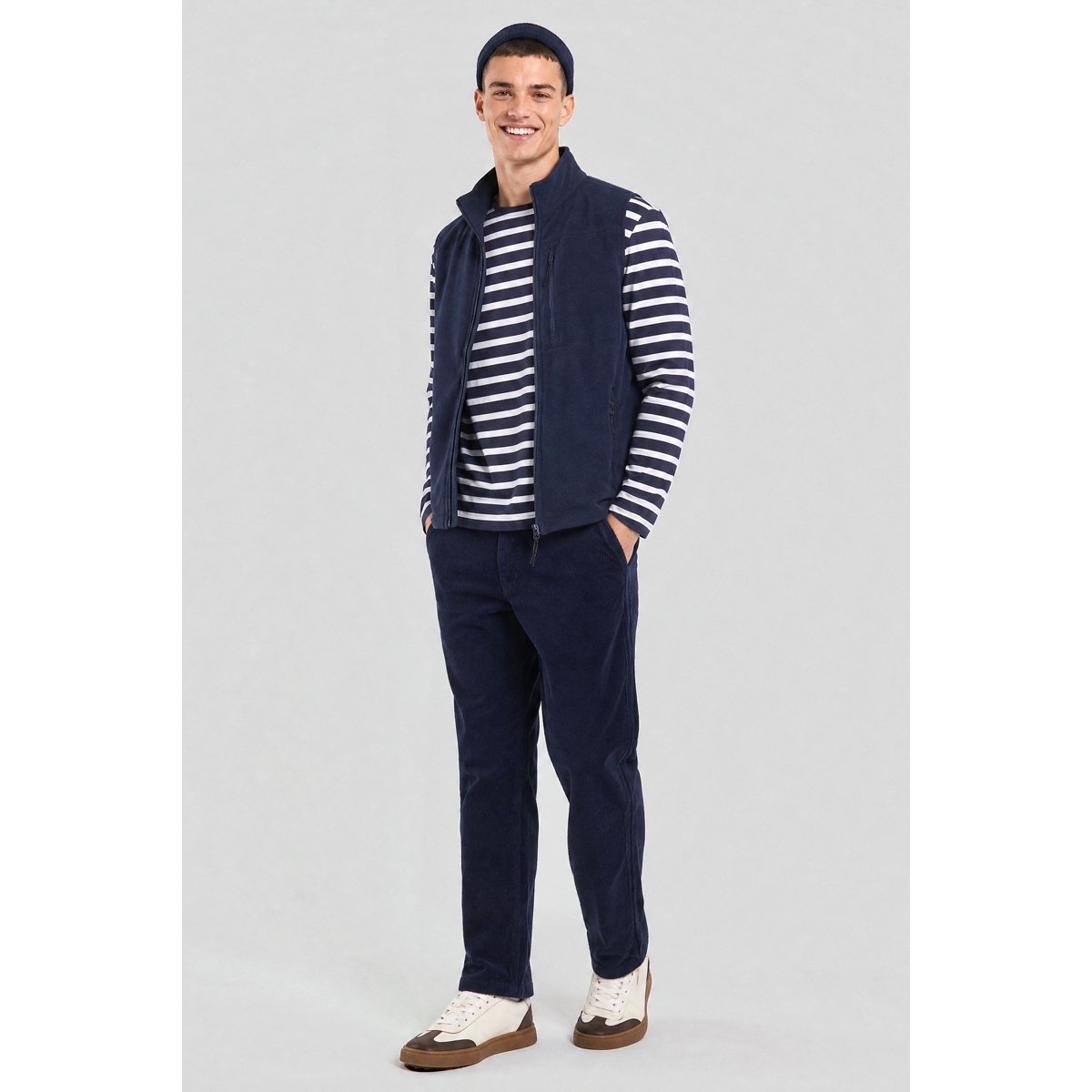 Polaire sans manche PERIA navy, BERMUDES