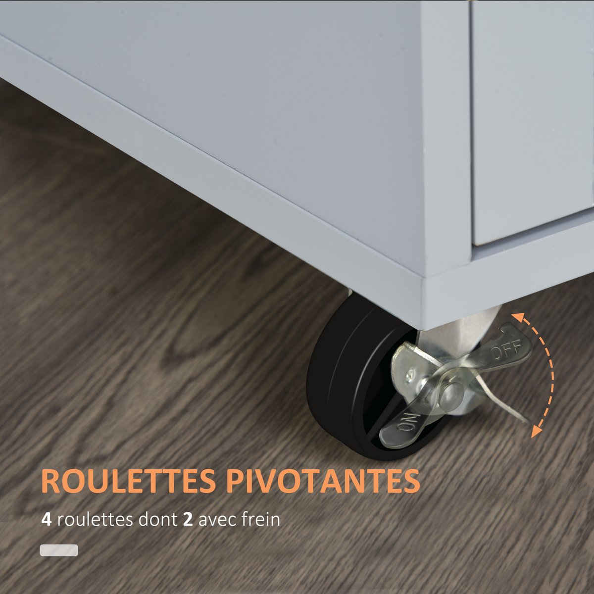 Îlot de cuisine MDF Blanc blanc et bois naturel, HOMCOM