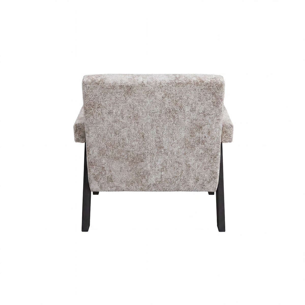 Alessa Velvet Tweed Upholstered Accent Armchair dark beige, ÉDITÉ