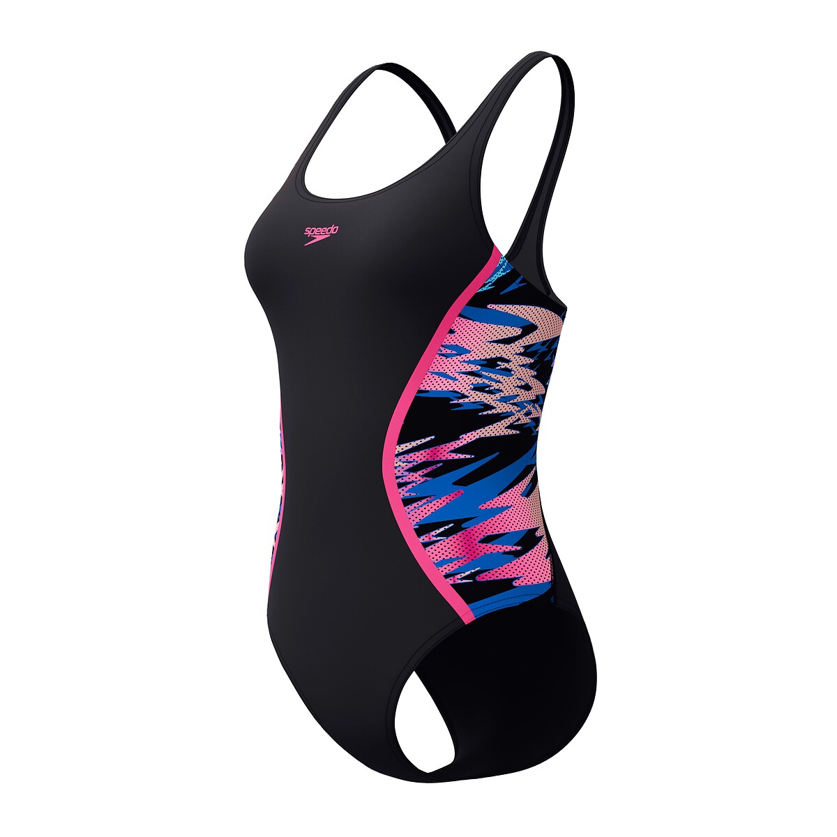 Maillot de bain 1 pièce HYPERBOOM MUSCLEBACK imprimé rose, SPEEDO