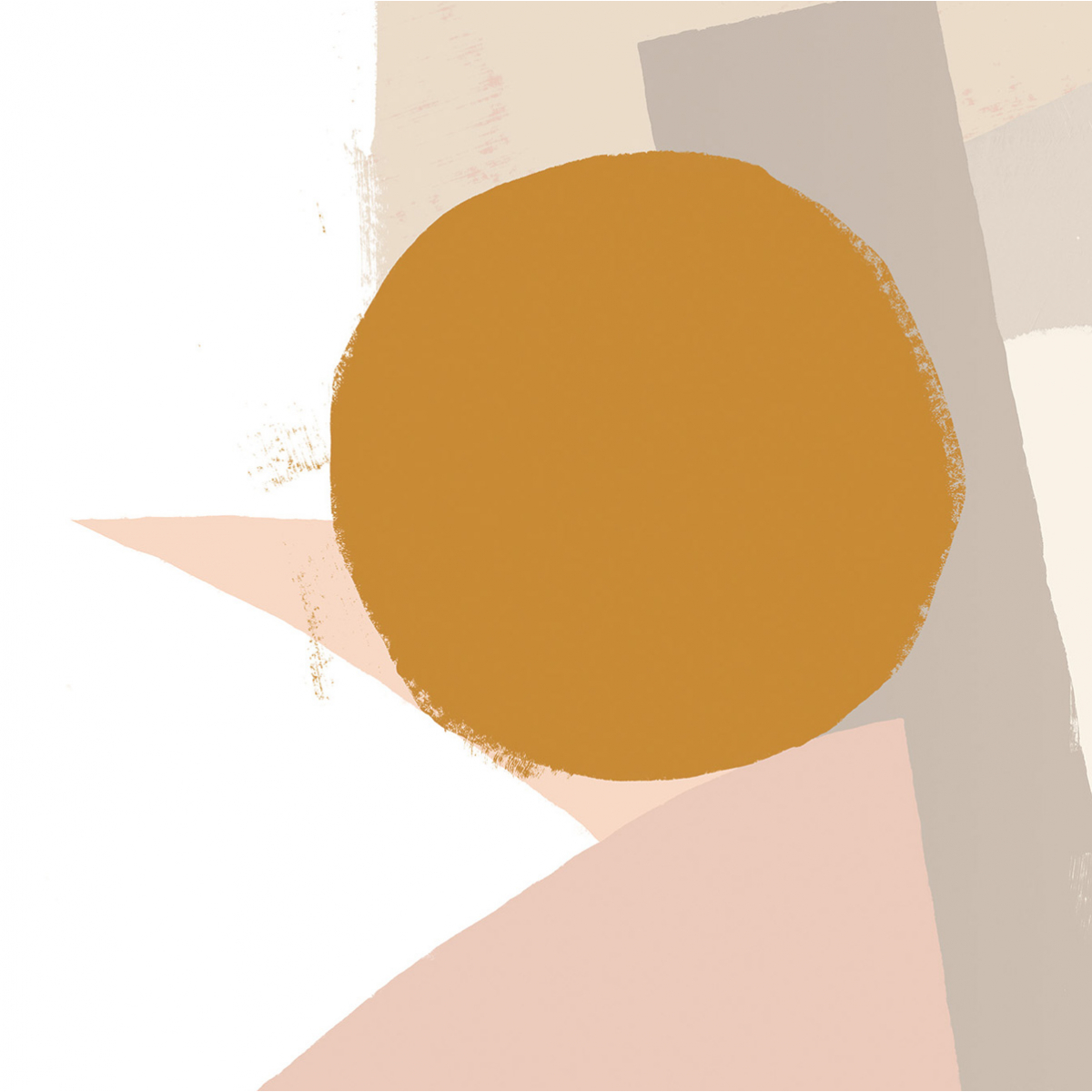 Papier peint panoramique Cercle vaillant jour,  170 x 250cm beige, ACTE DECO