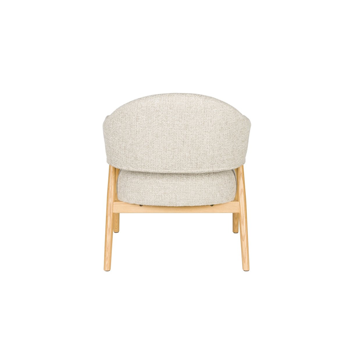 Fauteuil design en tissu, scandinave, INDY gris, BOITE A DESIGN